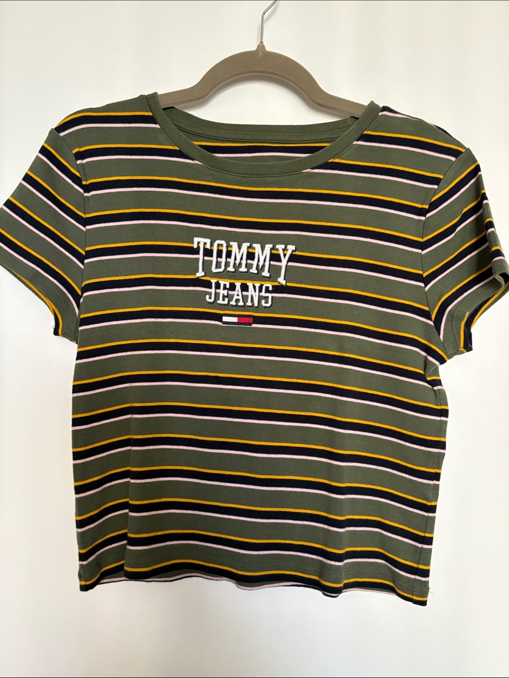 Tommy Hilfiger Retro Striped Cropped Tee